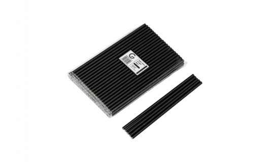 Straws Paper 6mm Black - Green Choice