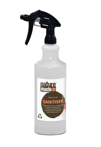 Sanitiser Oxygenated Spray Bottle Empty 1Litre - Naturemade