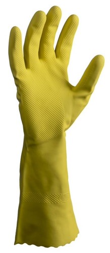 Silverlined Latex Gloves Powder Free - Yellow, XL, 300mm Cuff, 70.0g - Matthews