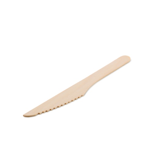 165mm Wooden Knife Natural 165 x 22 x 2 - Detpak