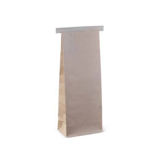 1kg Tin-Tie Bag Brown 327 x 127 x 76 - Detpak