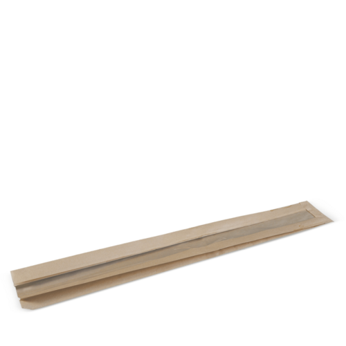 Large French Stick Window Bag Wheat 710 x 100 x 60 - Detpak