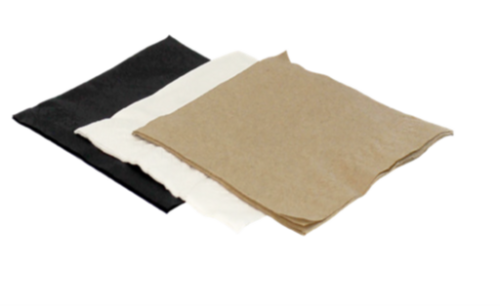 Cocktail Napkin - Kraft - 1/4 fold - 2 ply - Green Choice