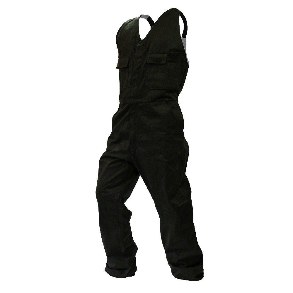 Overall Action Bib, 300Gsm Cotton, Black-Size 13