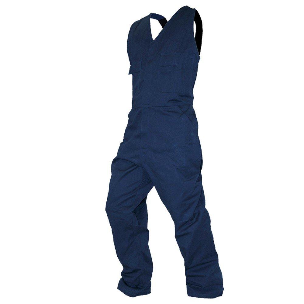 Overall Action Bib, 300Gsm Cotton, Navy-Size 6