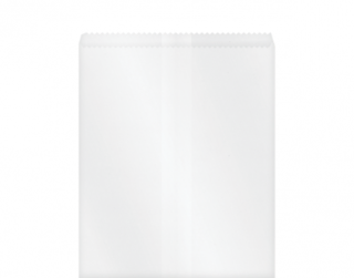 Greaseproof Paper Bags #4 Flat, White - Castaway