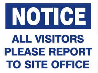Notice Safety Sign, Corflute, 600 x 450mm - Esko