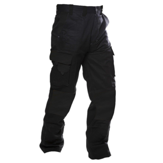 220Gsm Light Cargo Trousers, Ripstop, Black-Size 77
