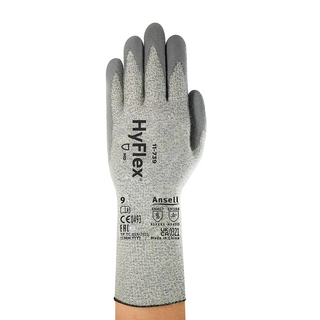 Ansell Hyflex 11-739 PU-Coated Cut Resistant Gloves – Long Cuff Cut Protection - M