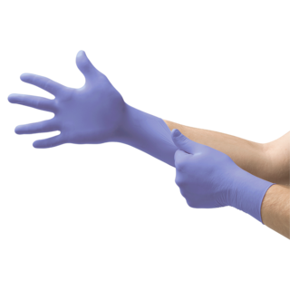 Ansell MicroFlex 93-843 Nitrile Disposable Gloves – Sturdy Protection for Demanding Jobs - M